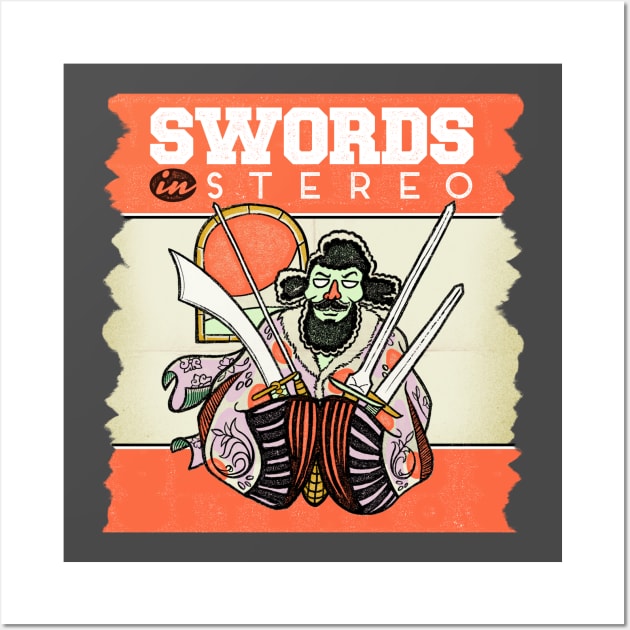 Swords in Stereo Podcast Logo Wall Art by Bold City Longsword